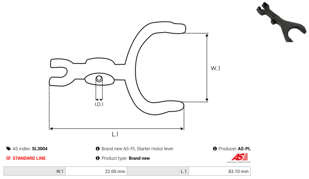 AS-PL Reparatursatz, Starter sl3004