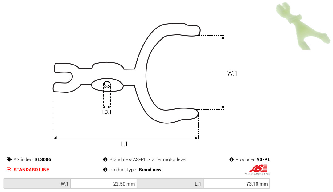 AS-PL Reparatursatz, Starter sl3006