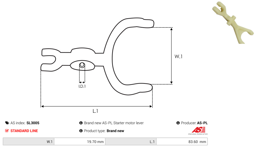 AS-PL Reparatursatz, Starter sl3005
