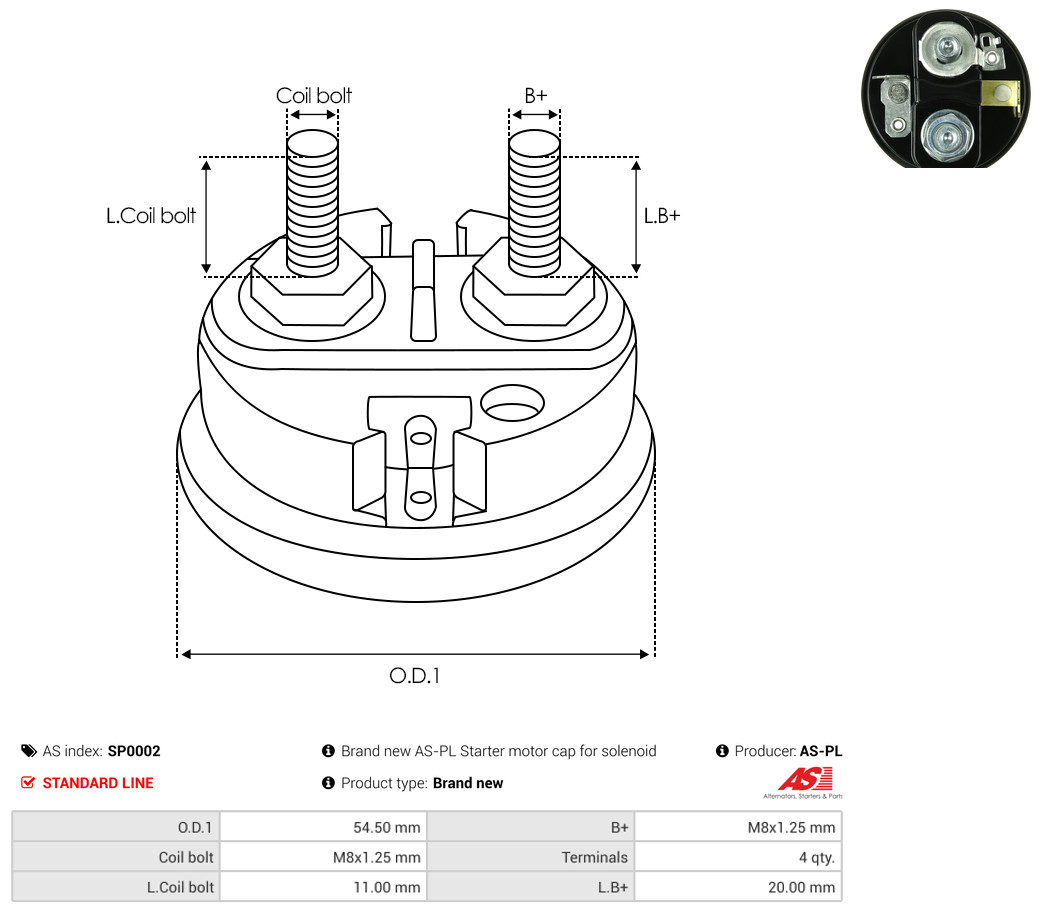 AS-PL Reparatursatz, Starter sp0002