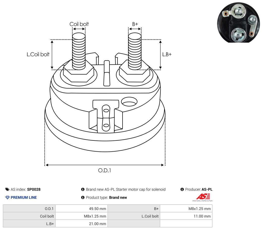 AS-PL Reparatursatz, Starter sp0028