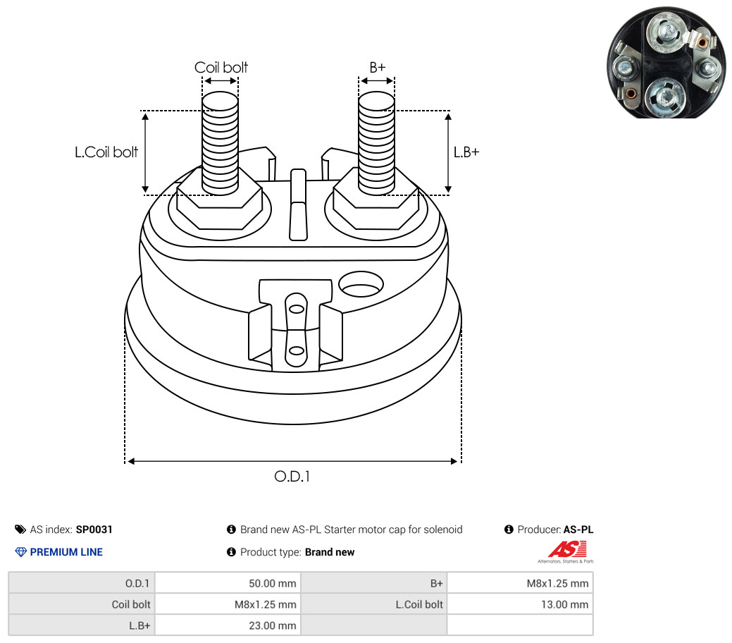 AS-PL Reparatursatz, Starter sp0031