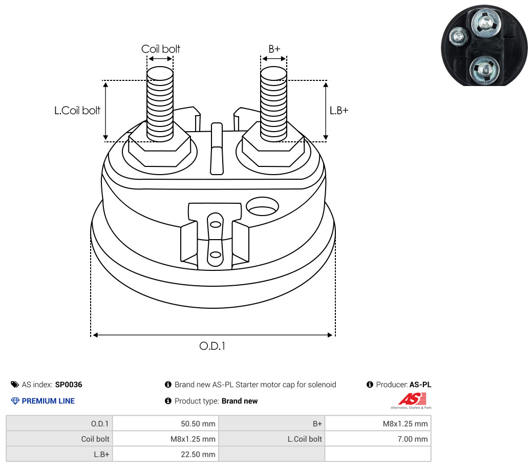 AS-PL Reparatursatz, Starter sp0036