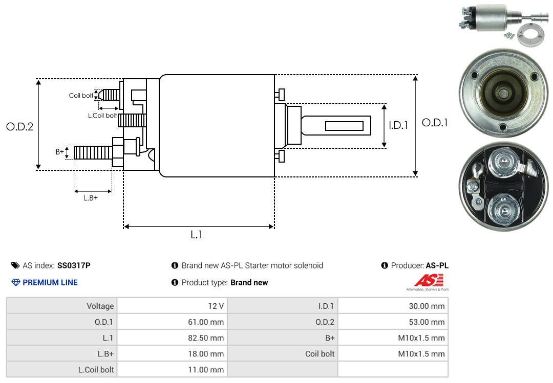 As-Pl Ss0317p Für Volvo Fiat