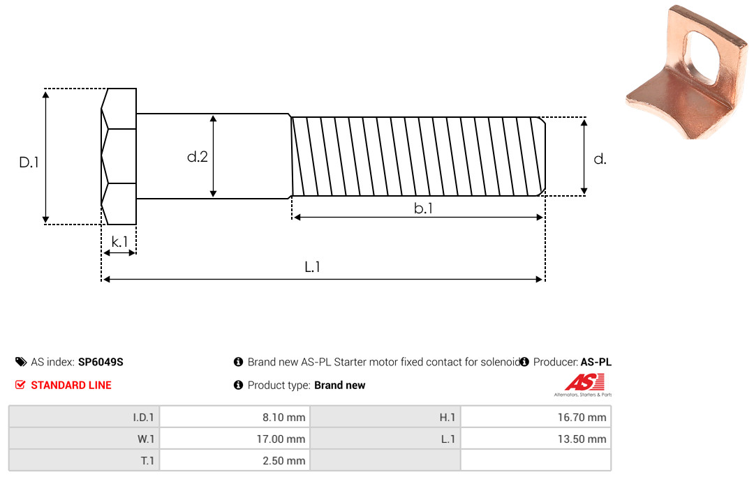 AS-PL Reparatursatz, Starter sp6049s