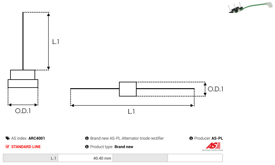 AS-PL Gleichrichter, Generator arc4001