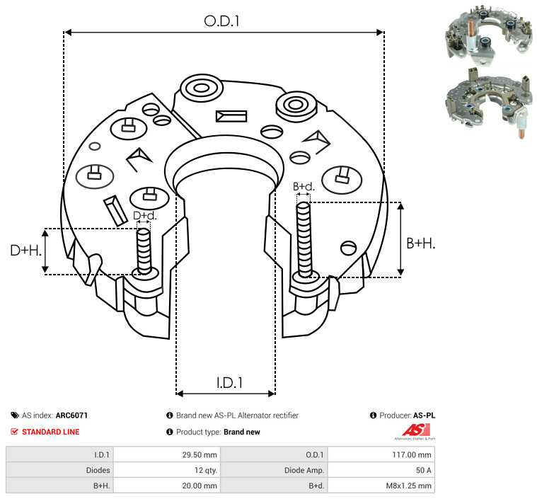 Gleichrichter, Generator ARC6071 AS-PL - Bild 5