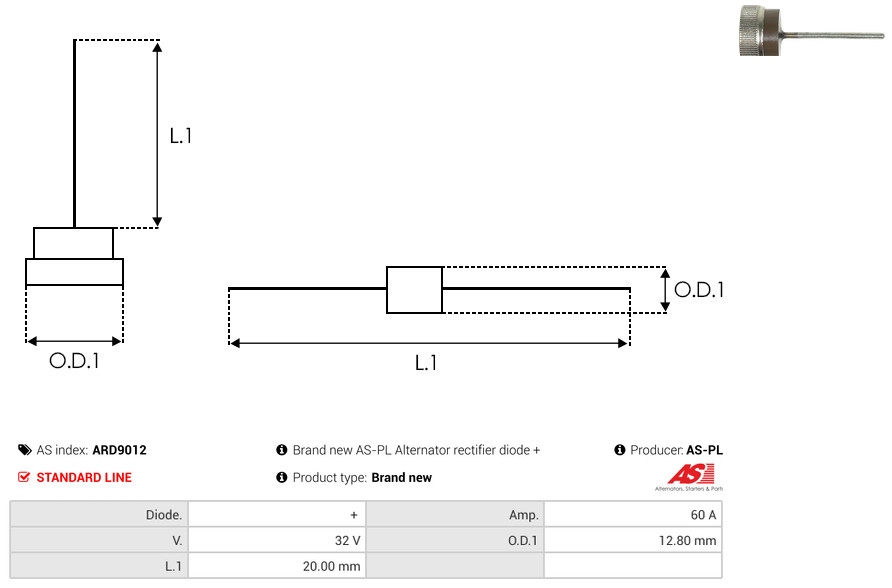 AS-PL Gleichrichter, Generator ard9012