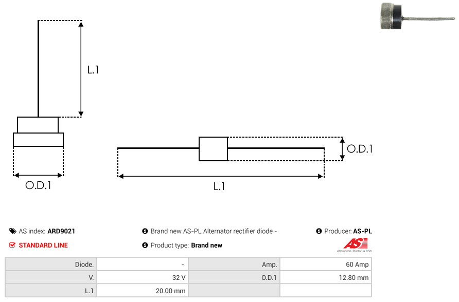 AS-PL Gleichrichter, Generator ard9021