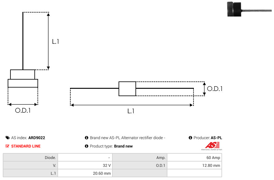 AS-PL Gleichrichter, Generator ard9022