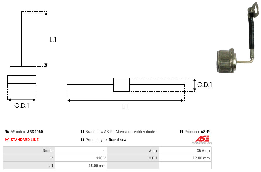 AS-PL Gleichrichter, Generator ard9060