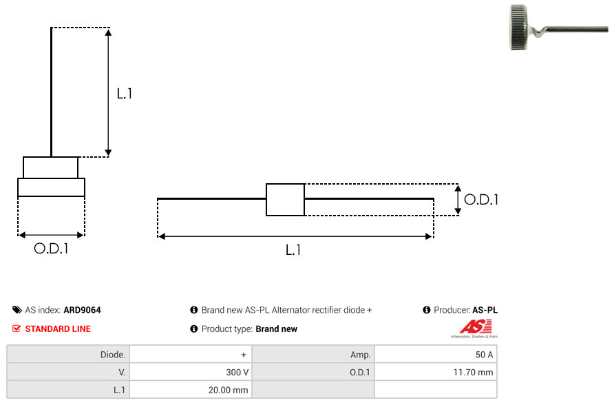 AS-PL Gleichrichter, Generator ard9064