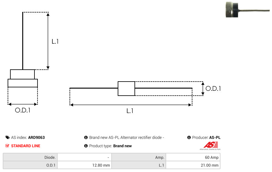 AS-PL Gleichrichter, Generator ard9063