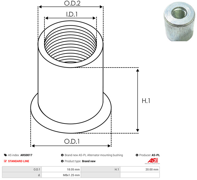 AS-PL Reparatursatz, Generator ars0017 für VW