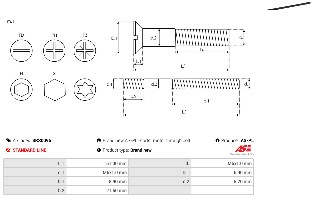 AS-PL Reparatursatz, Generator srs0095 für Volvo Fiat STEYR MAN Mercedes RENAULT