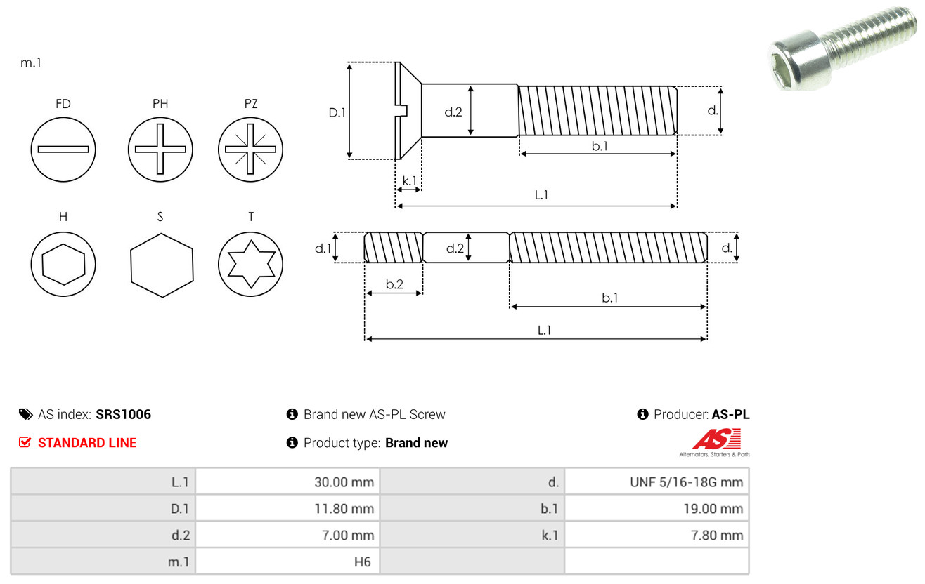AS-PL Reparatursatz, Generator srs1006