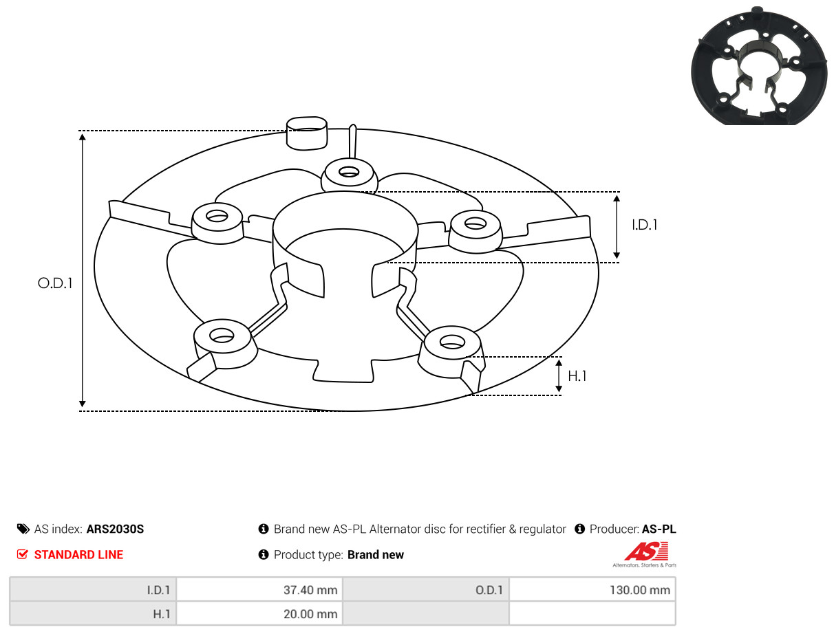 AS-PL Reparatursatz, Generator ars2030s