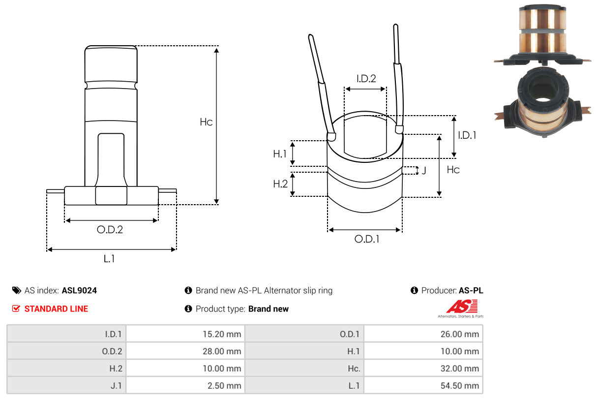 AS-PL Schleifring, Generator asl9024