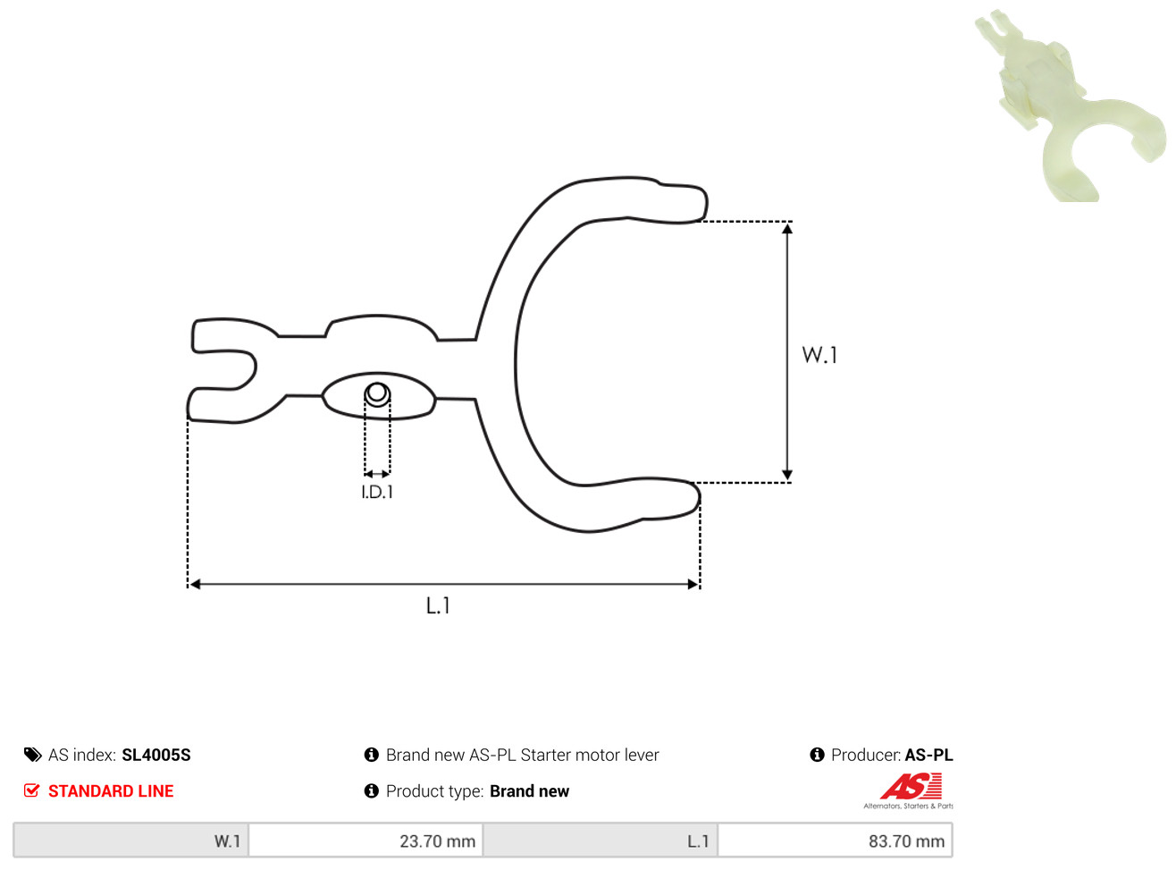 AS-PL Reparatursatz, Starter sl4005s