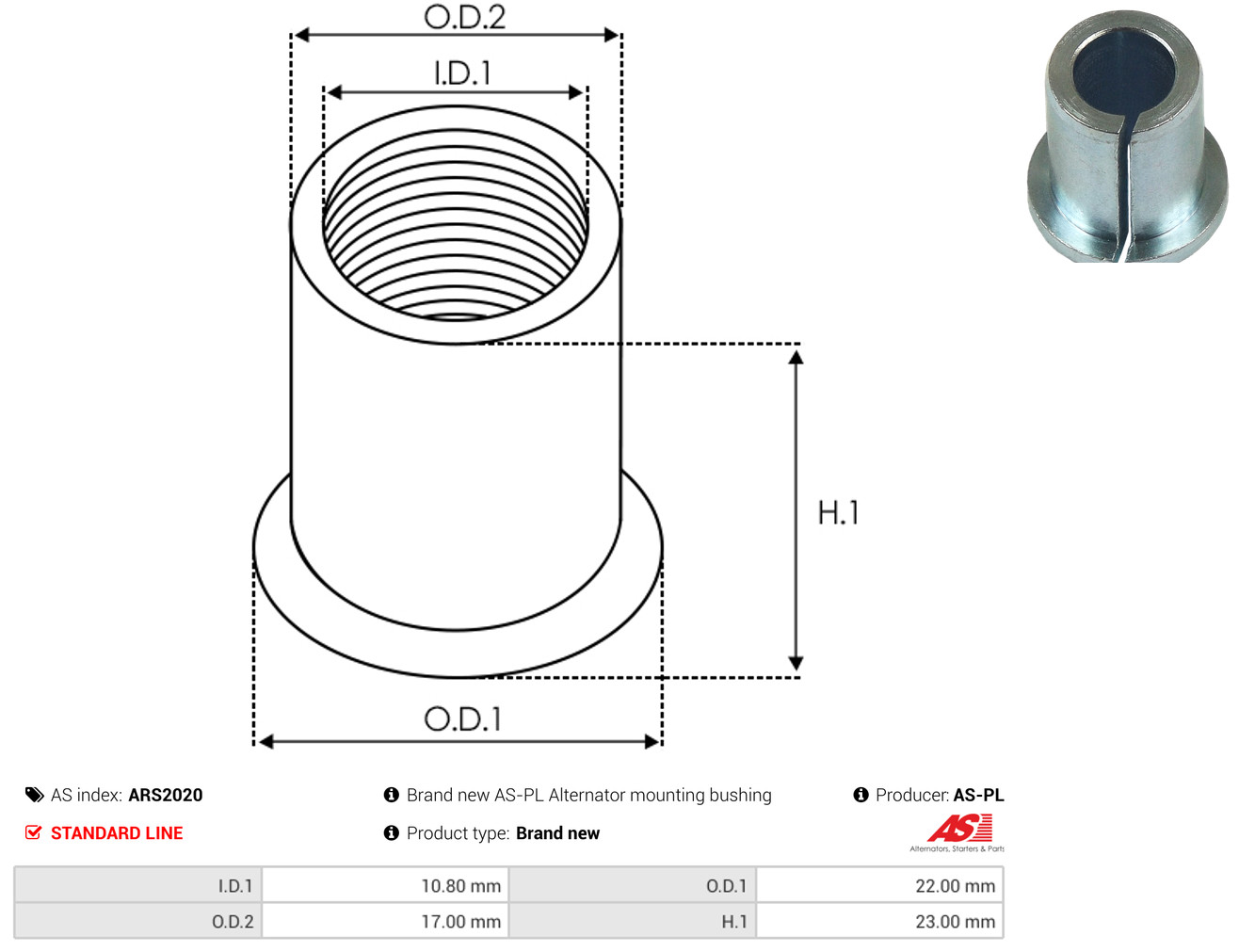 AS-PL Reparatursatz, Generator ars2020