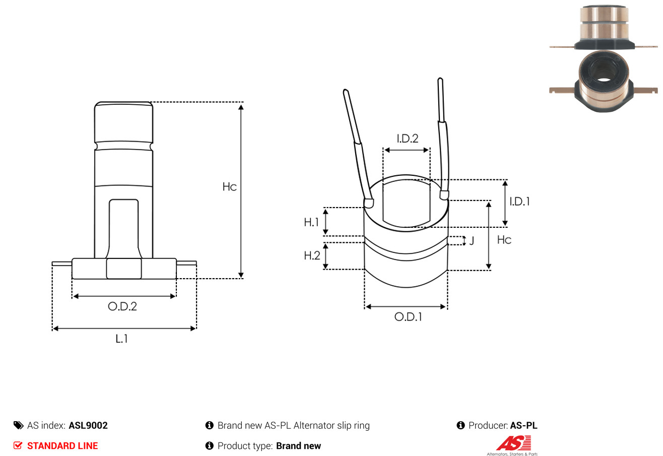 AS-PL Schleifring, Generator asl9002
