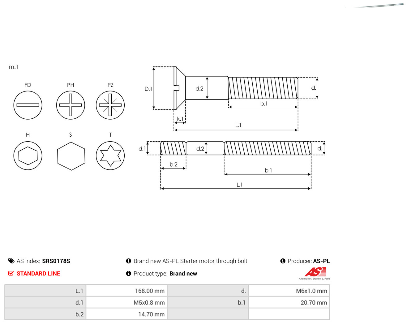 AS-PL Reparatursatz, Generator srs0178s