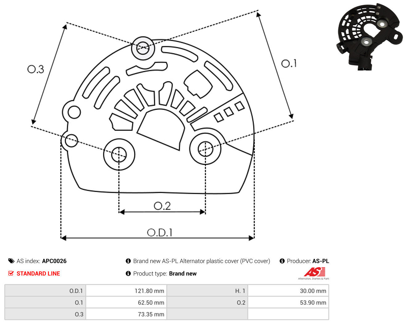 AS-PL Schutzkappe, Generator apc0026
