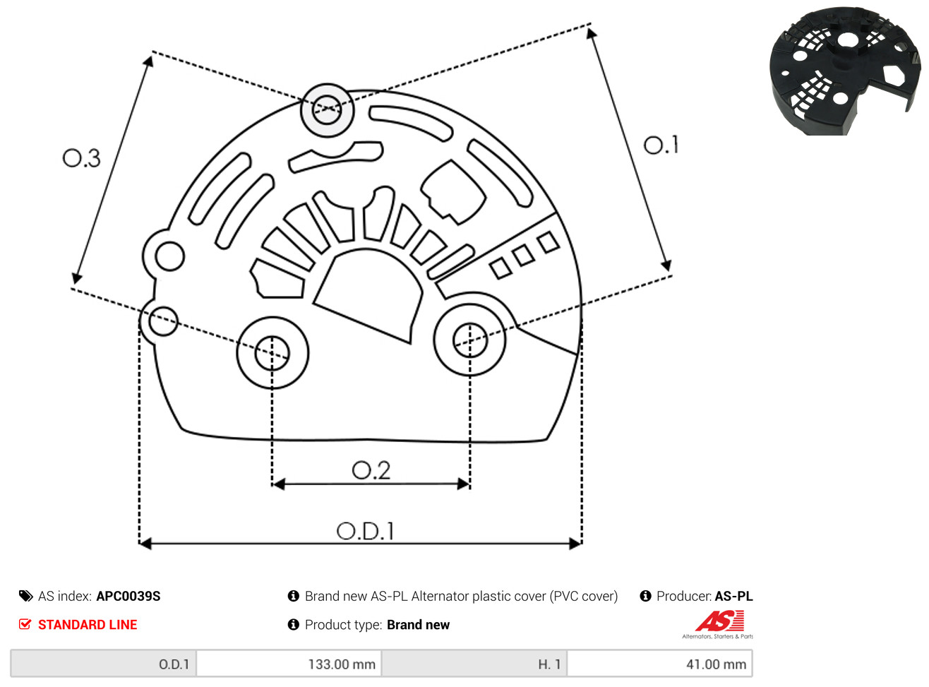 AS-PL Schutzkappe, Generator apc0039s