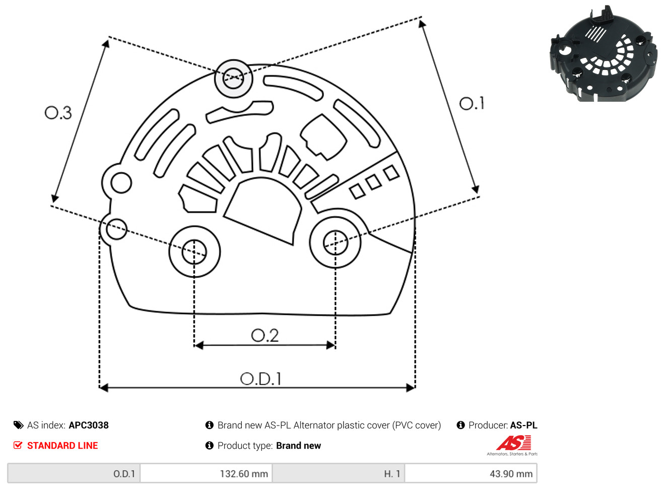 AS-PL Schutzkappe, Generator apc3038