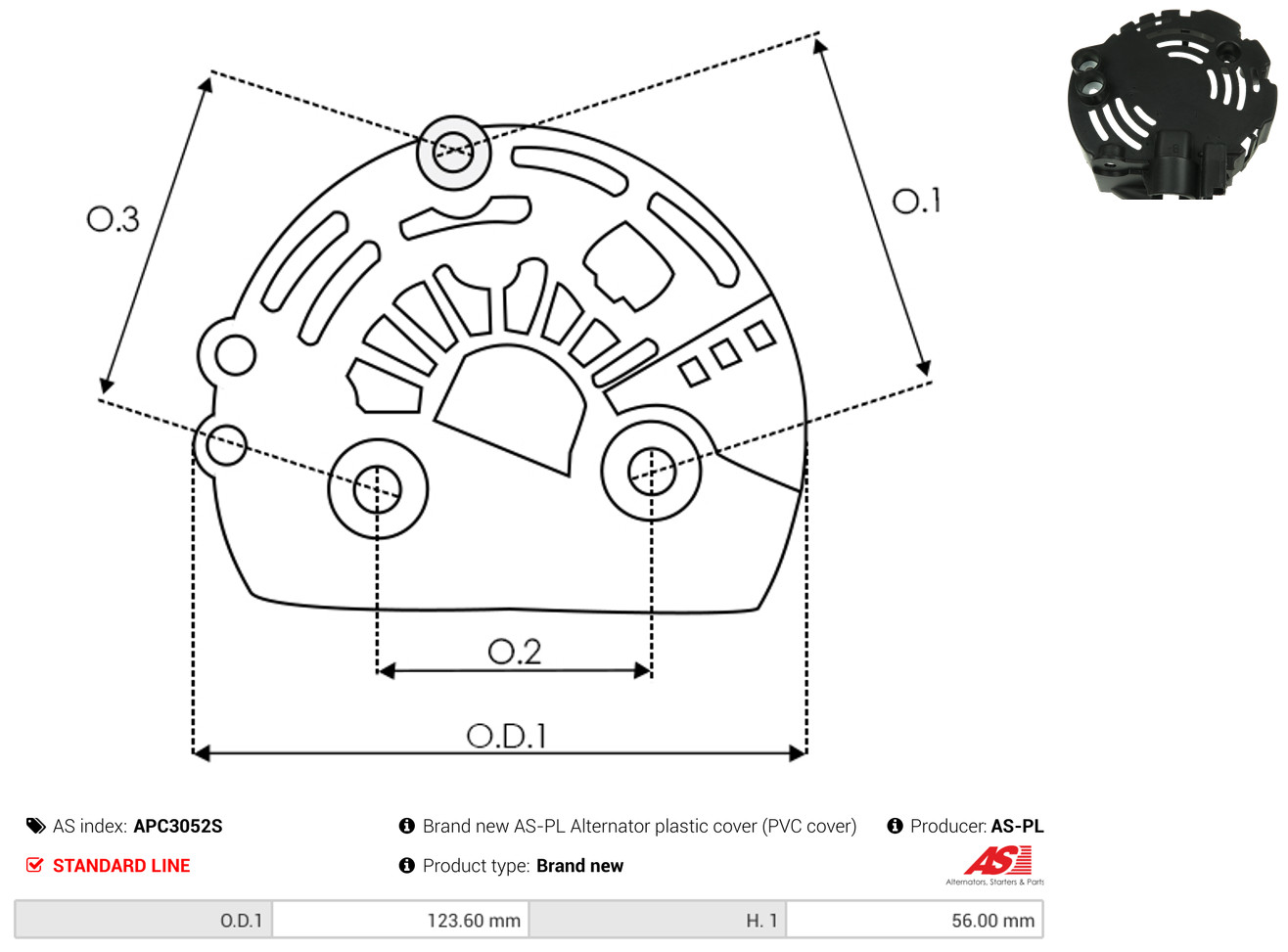 AS-PL Schutzkappe, Generator apc3052s