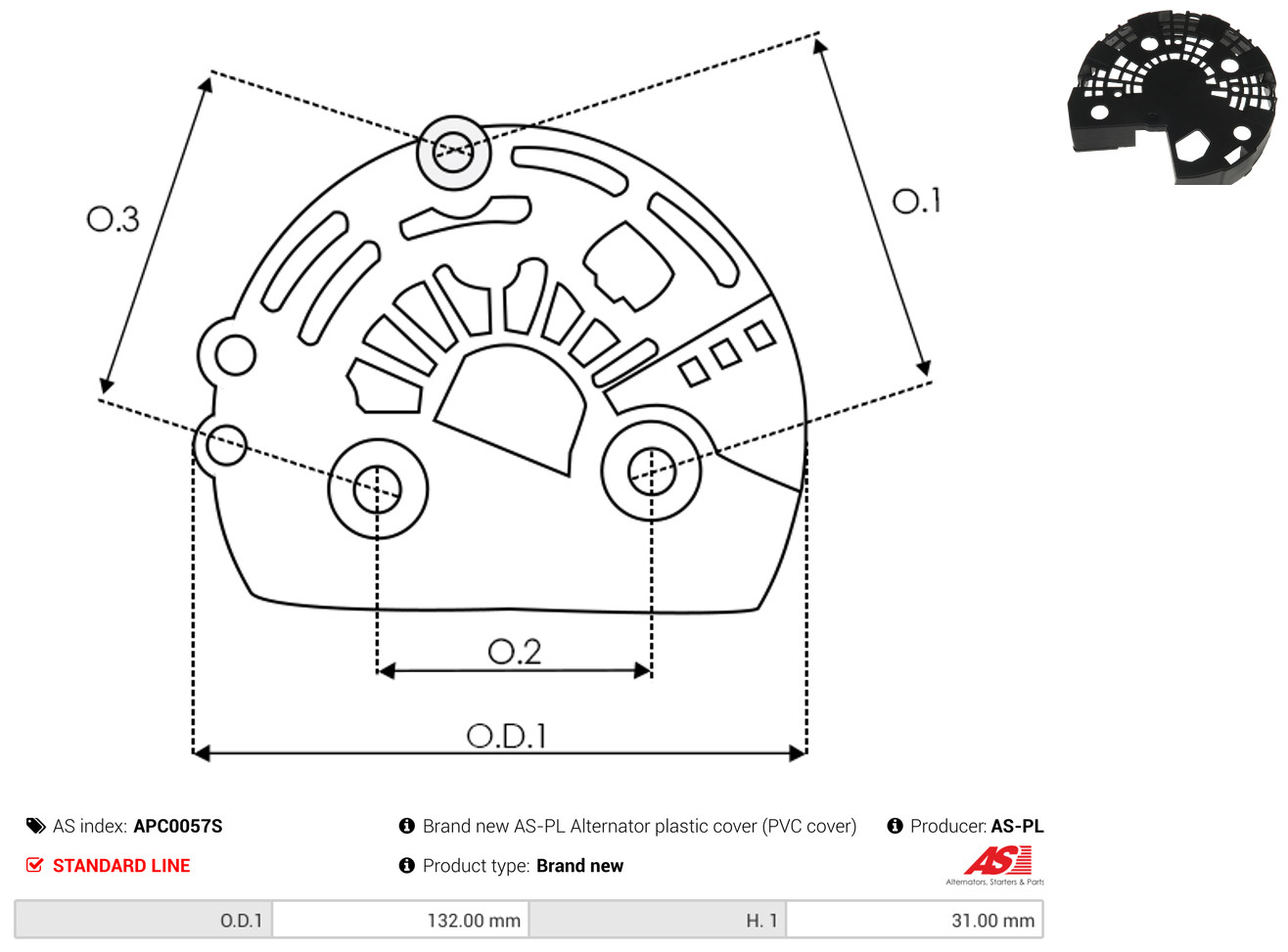 AS-PL Schutzkappe, Generator apc0057s