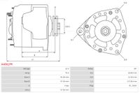 AS-PL Generator "Wiederaufbereitet | AS-PL | Lichtmaschinen", Art.-Nr. A4061PR