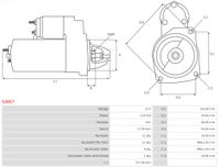 AS-PL Starter "Brandneu | AS-PL | Anlasser  | D7G26", Art.-Nr. S3057