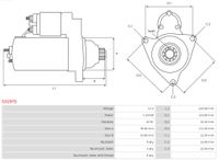 AS-PL Starter "Brandneu | AS-PL | Anlasser  | SD6RA79", Art.-Nr. S3197S