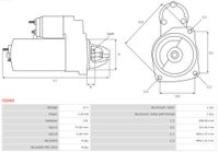 AS-PL Starter "Brandneu | AS-PL | Anlasser  | M1T70281", Art.-Nr. S5040