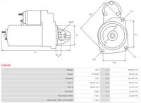 AS-PL Starter "Brandneu | AS-PL | Anlasser  | 0001368035", Art.-Nr. S0636S