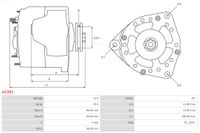 AS-PL Generator "Brandneu | AS-PL | Lichtmaschinen" f&uuml;r MERCEDES-BENZ 190 (W201), Art.-Nr. A0385
