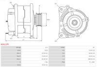 AS-PL Generator "Wiederaufbereitet | AS-PL | Lichtmaschinen" f&uuml;r IVECO DAILY III Kasten, Art.-Nr. A0411PR