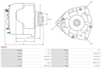AS-PL Generator "Brandneu | AS-PL | Lichtmaschinen | 63320219", Art.-Nr. A4003