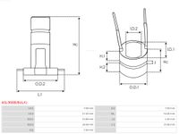 AS-PL Schleifring, Generator "Brandneu | AS-PL | Lichtmaschinenkommutatoren", Art.-Nr. ASL9008(BULK)