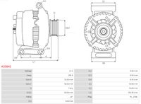 AS-PL Generator "Brandneu | AS-PL | Lichtmaschinen | CG25S023", Art.-Nr. A3364S
