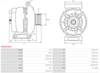 AS-PL Generator f&uuml;r MERCEDES-BENZ C-KLASSE T-Model (S203), Art.-Nr. A0995(SEG)