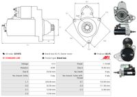 AS-PL Starter "Brandneu | AS-PL | Anlasser  | SD6RA79", Art.-Nr. S3197S