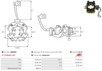 AS-PL Halter, Kohleb�rsten "Brandneu | AS-PL | Anlasser-b�rstenhalter", Art.-Nr. SBH9001