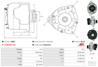 AS-PL Generator "Brandneu | AS-PL | Lichtmaschinen | 63341896", Art.-Nr. A4061