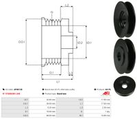 AS-PL Riemenscheibe, Generator "Brandneu | AS-PL | Lichtmaschinenriemenscheiben", Art.-Nr. AP4013S