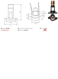 AS-PL Schleifring, Generator "Brandneu | AS-PL | Lichtmaschinenkommutatoren", Art.-Nr. ASL9008
