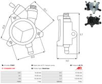 AS-PL Unterdruckpumpe, Bremsanlage "Brandneu | AS-PL | Lichtmaschinenpumpen", Art.-Nr. P2001