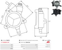 AS-PL Reparatursatz, Unterdruckpumpe (Bremsanlage) "Brandneu | AS-PL | Lichtmaschinenpumpen-geh�use", Art.-Nr. P2007S