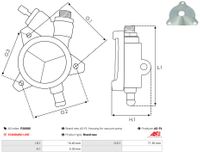 AS-PL Reparatursatz, Unterdruckpumpe (Bremsanlage) "Brandneu | AS-PL | Lichtmaschinenpumpen-geh�use", Art.-Nr. P2008S